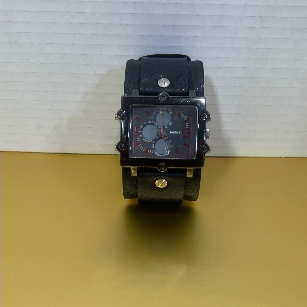 Surface Black and Silver Men's Watch